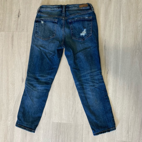 Blue ripped mom capris - Picture 2 of 2